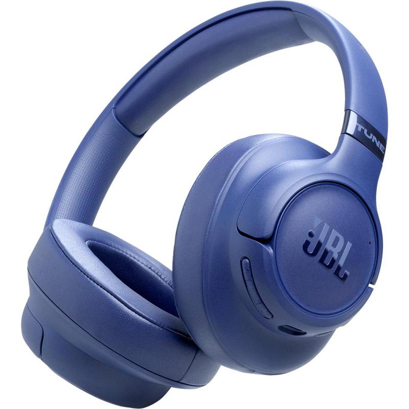 JBL T780 On-Ear Headphones, Active Noise Cancelling, Bluetooth, Built-in Microphone, Blue