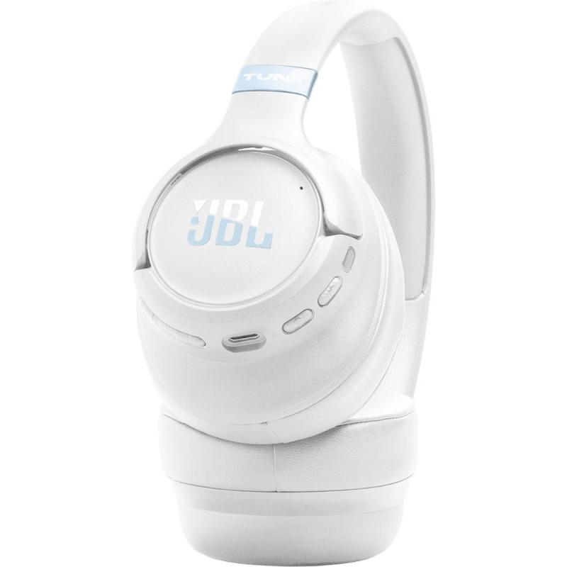 JBL T780 On-Ear Headphones, Active Noise Cancelling, Bluetooth, Built-in Microphone, White — 6