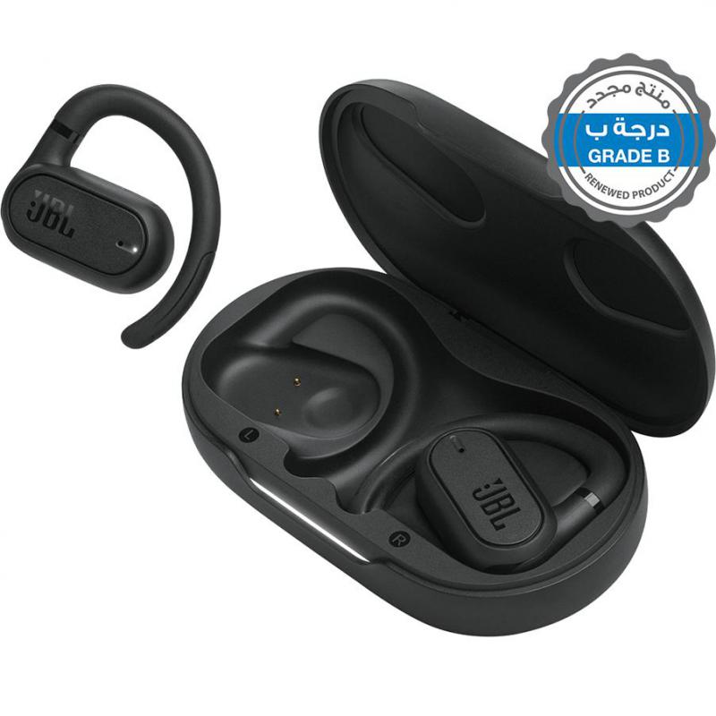 Renewed Grade B JBL Soundgear Sense Earbuds, Bluetooth, USB (Charging), Built-in Microphone, Black