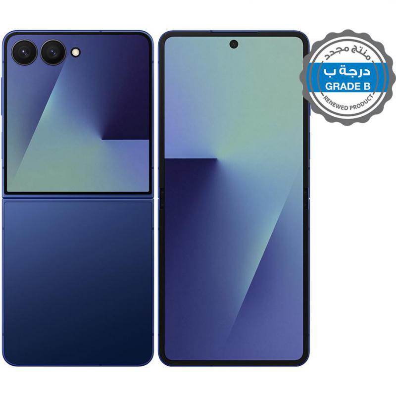 Renewed Grade B Samsung Galaxy Z Flip7, 256 GB, Blue Shadow, 5G