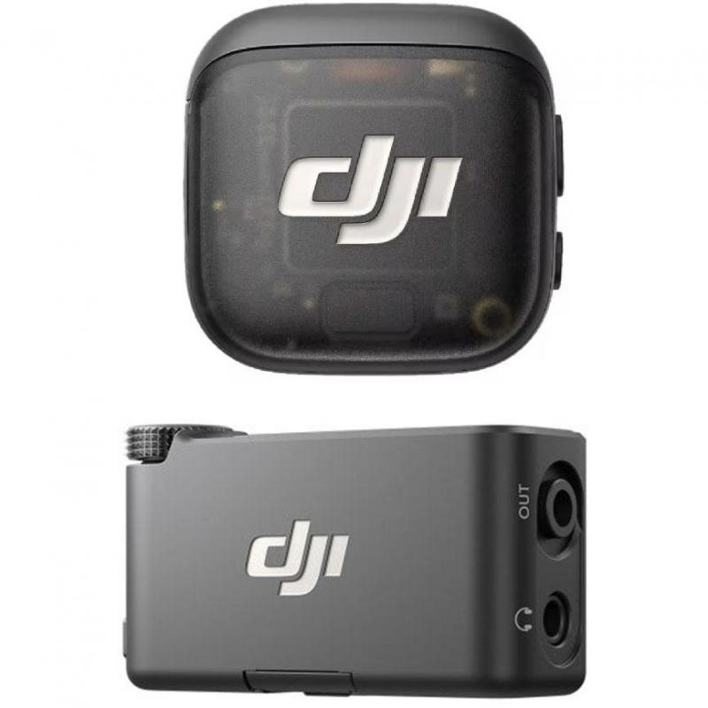 DJI Mic 3 (1 TX + 1 RX), Lavalier Microphones, Black
