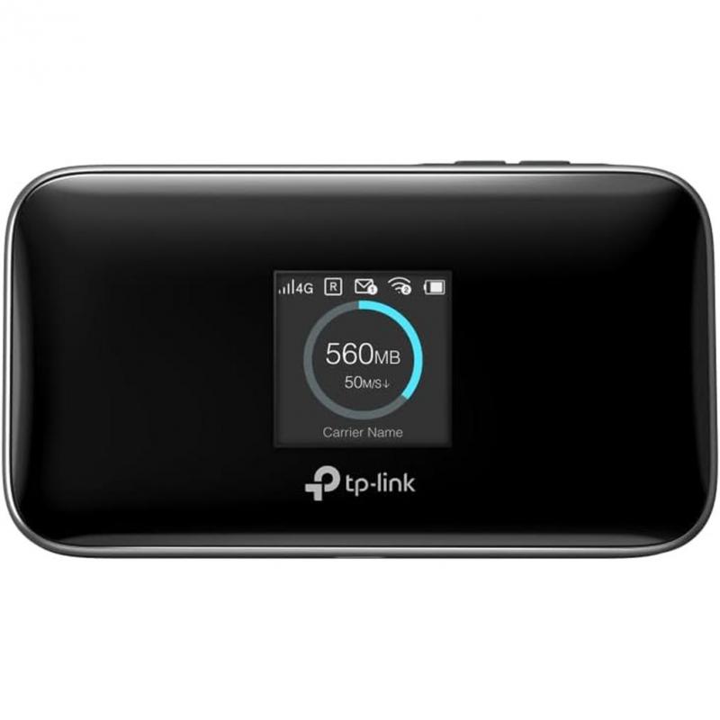 TP-Link M7750 4G Portable Router, up to 600 Mbps, up to 32 Devices, Dual Band (2.4 GHz/5 GHz), Wireless (802.11 a/b/g/n/ac), Black