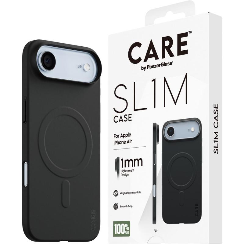 PanzerGlass SL1M Back Cover Mobile Case with MagSafe, for iPhone Air, Black