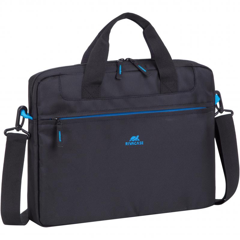 Rivacase 8027 Laptop Messenger Bag, for 14" (Device), Black