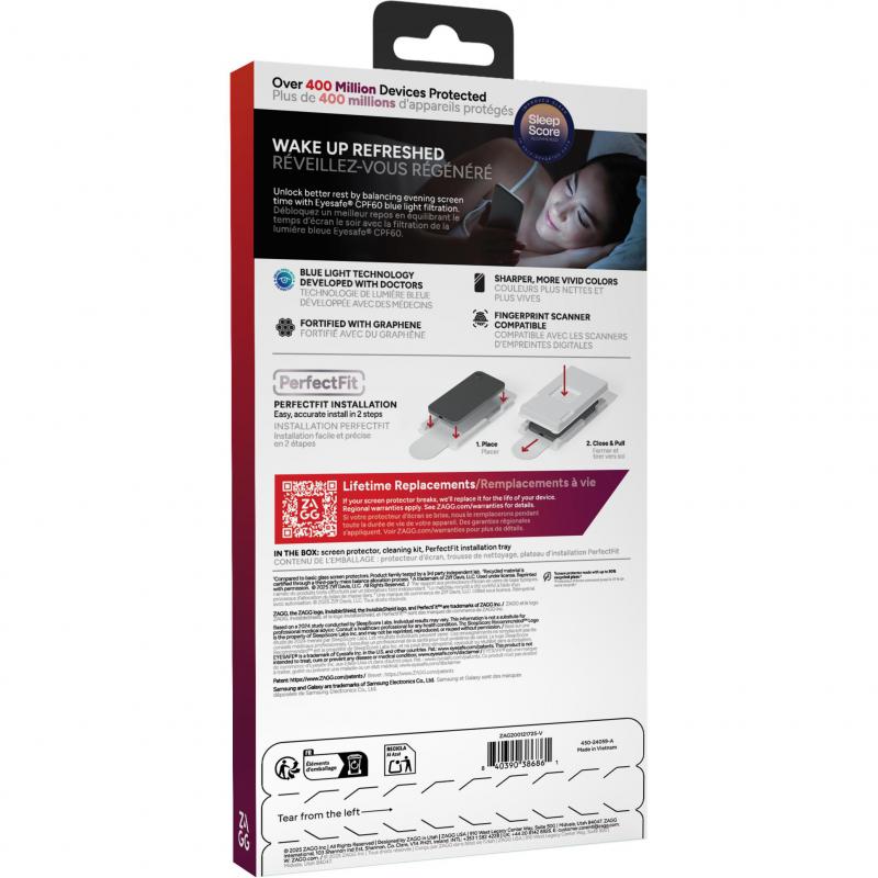 Zagg Invisible Shield Glass XTR5 Smartphone Screen Protector, for Samsung Galaxy S26, Made with Recycled Glass — 2