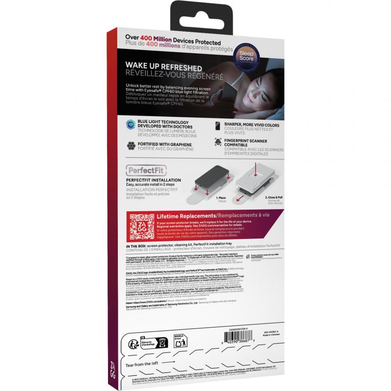 Zagg Invisible Shield Glass XTR5 Smartphone Screen Protector, for Samsung Galaxy S26+/Galaxy S26 Edge, Made with Recycled Glass — 2