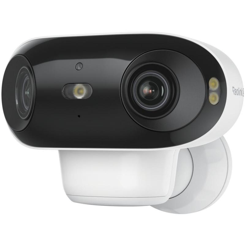 Reolink  Argus 4 Pro Smart 4K ColorX Dual-Lens, Bluetooth/Wi-Fi, Works with Google Assistant, White
