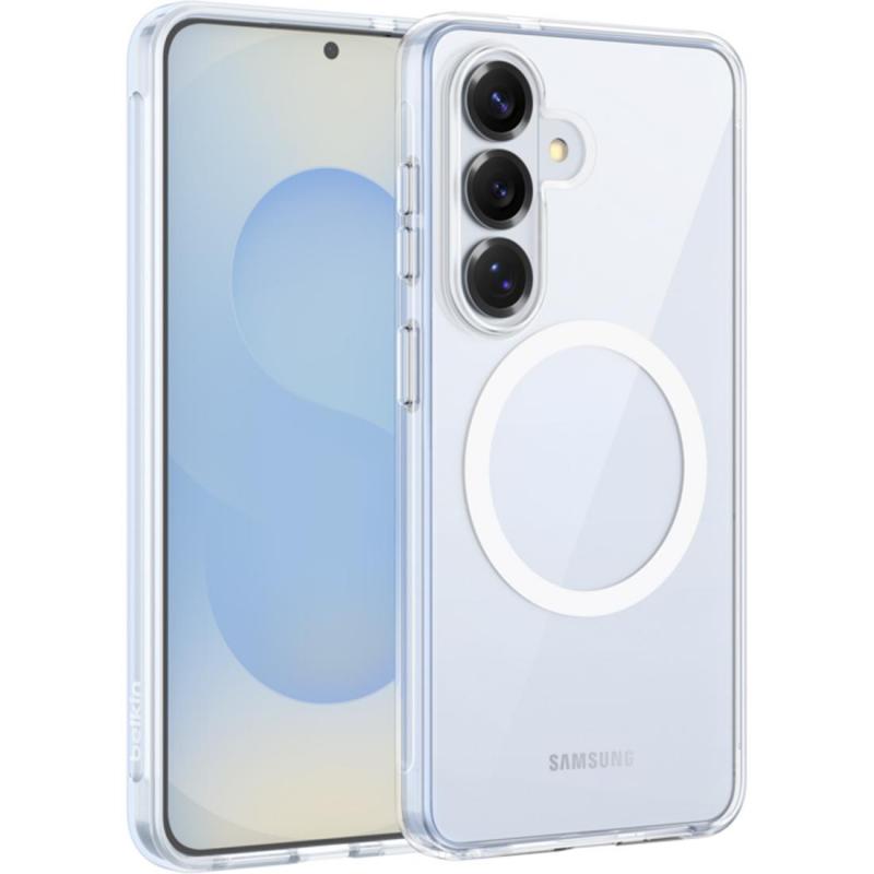 Belkin SheerForce Clear Back Cover Mobile Case with MagSafe, for Samsung Galaxy S26, Clear