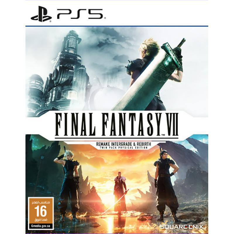 Final Fantasy VII Remake Intergrade & Rebirth Twin Pack, PlayStation 5 (Games), Action & Adventure, Blu-ray Disc