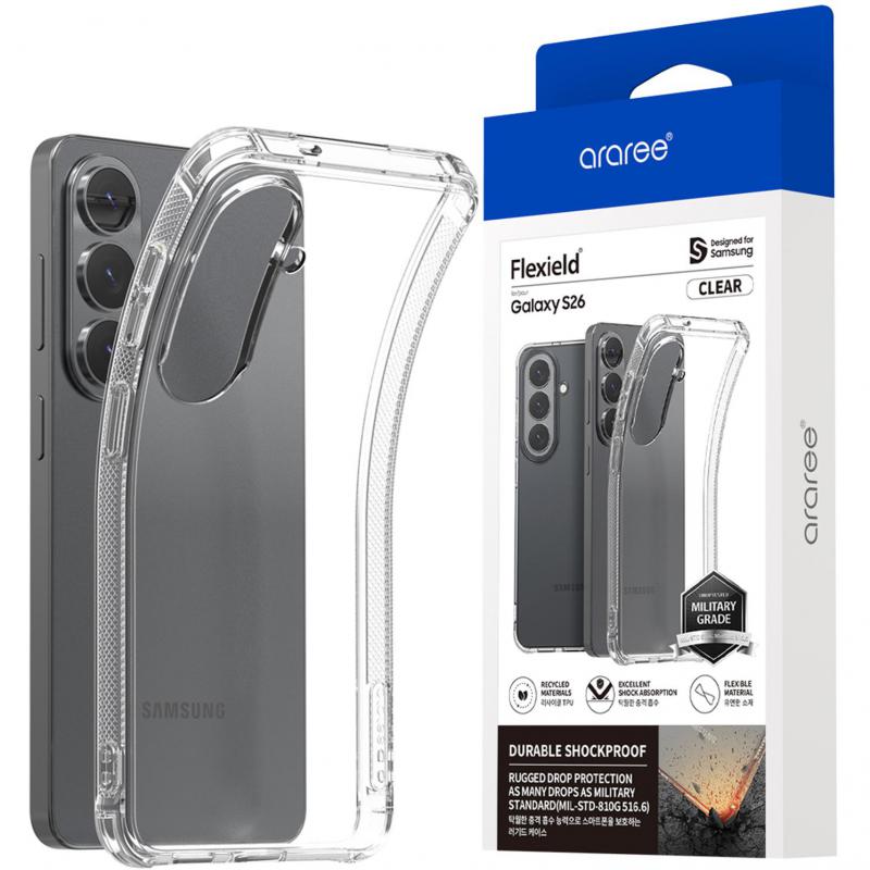Araree Flexield Back Cover Mobile Case, for Samsung Galaxy S26, Clear