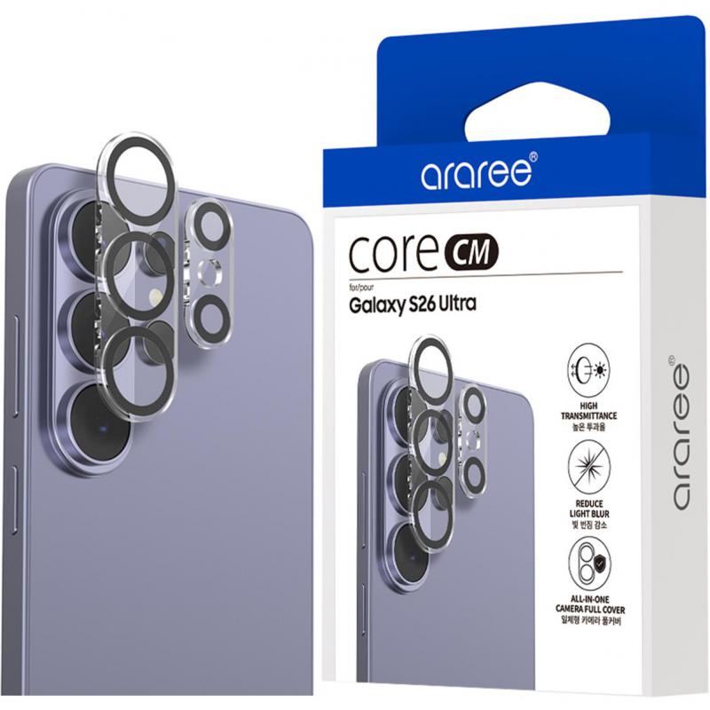 Araree Core CM Smartphone Screen Protector, for Samsung Galaxy S26 Ultra, Camera Full Cover