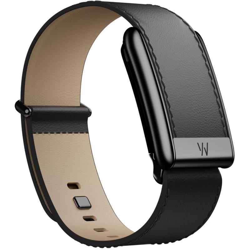 Whoop 5.0 LeatherLuxe Straight Wrist Strap, for WHOOP One/Peak, Genuine Italian Leather, Small Band Size, Black/Cream/Black Titanium