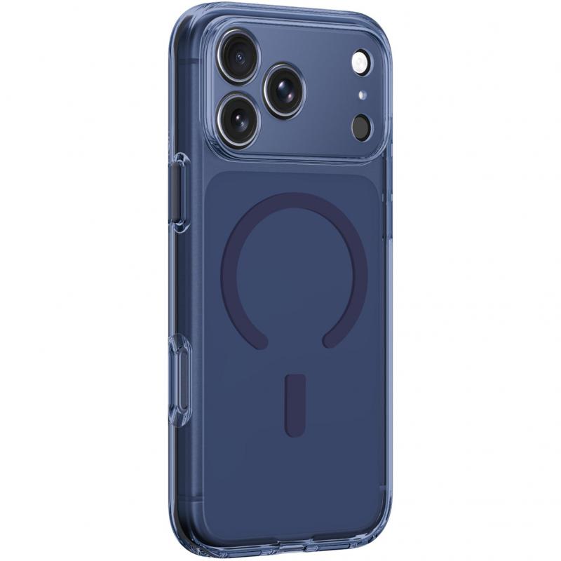 Amazing Thing Minimal Mag Lens Back Cover Mobile Case with MagSafe, for iPhone 17 Pro Max, Blue