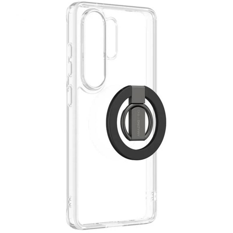 Amazing Thing Minimal Ring Set Back Cover Mobile Case with MagSafe, for Samsung Galaxy S26 Ultra, Clear