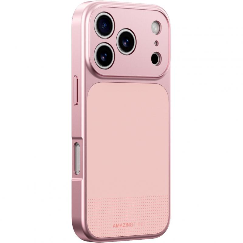 Amazing Thing Minimal Mag Full Cover Back Cover Mobile Case with MagSafe, for iPhone 17 Pro Max, Pink