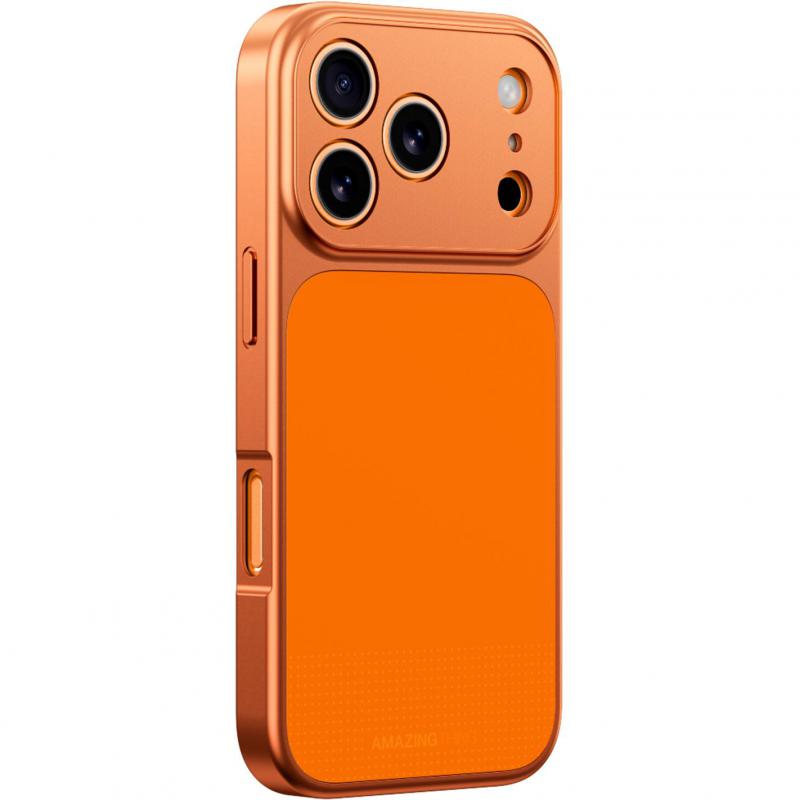 Amazing Thing Minimal Mag Full Cover Back Cover Mobile Case with MagSafe, for iPhone 17 Pro Max, Orange
