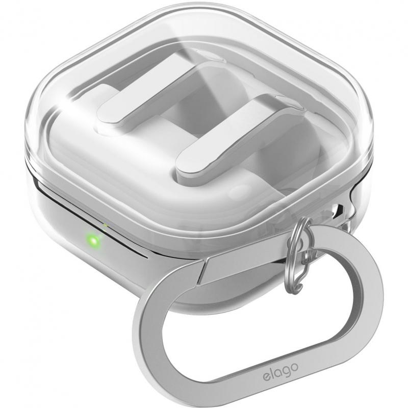 Elago Hang Earbuds Case, for Samsung Galaxy Buds4/Galaxy Buds4 Pro, Clear