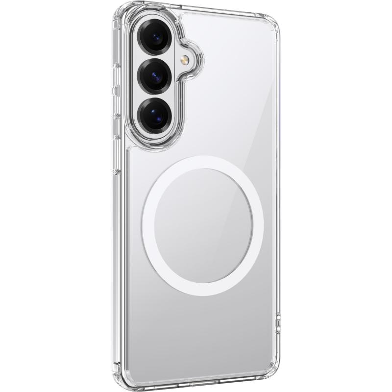 Raptic Air Clear Back Cover Mobile Case with MagSafe, for Samsung Galaxy S26+, Clear