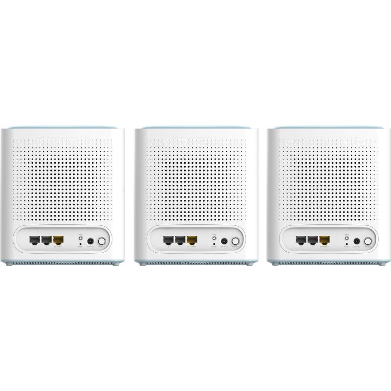 D-Link M32 (3-Pack) Whole Home Mesh Wi-Fi, up to 3200 Mbps, Dual Band (2.4 GHz/5 GHz), Wi-Fi 6 (802.11ax), 2 Port (LAN)/Single Port (LAN/WAN), 3X Gigabit Ports, White — 3