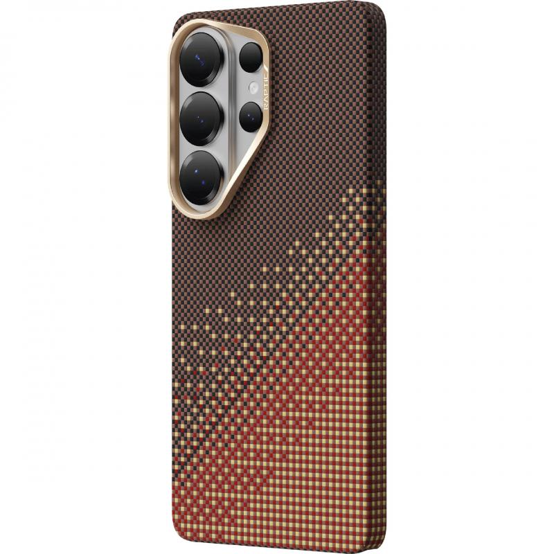 Aramid Skin Back Cover Mobile Case with MagSafe, for Samsung Galaxy S26 Ultra, Amber