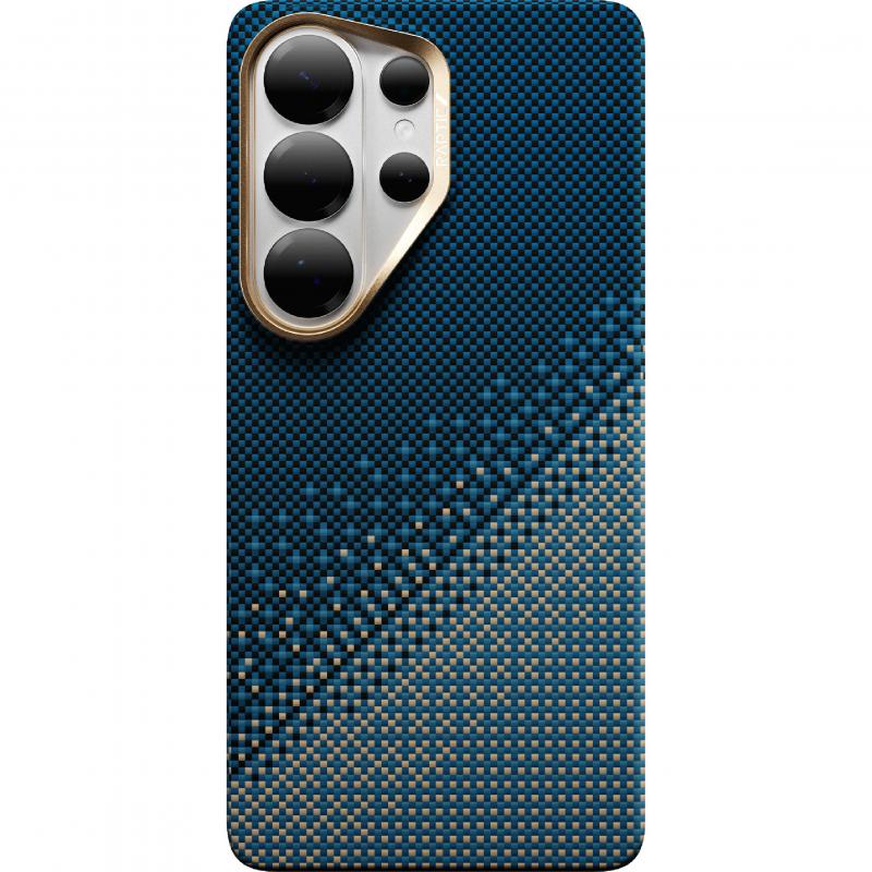 Raptic Aramid Skin Back Cover Mobile Case with MagSafe, for Samsung Galaxy S26 Ultra, Emerald — 2