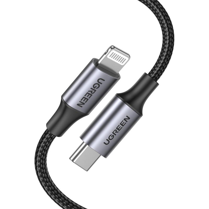 US304 USB-C to Lightning Sync & Charge Cable, 2.00 m ( 6.56 ft ), Black