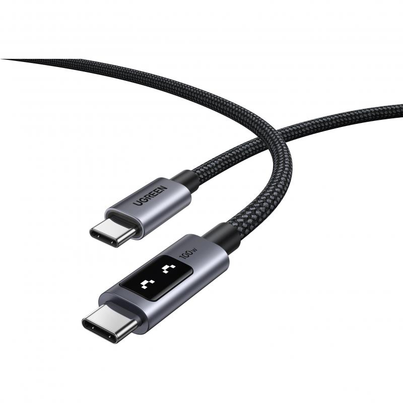 Ugreen L509 USB-C to USB-C Sync & Charge Cable, 2.00 m ( 6.56 ft ), Black — 2