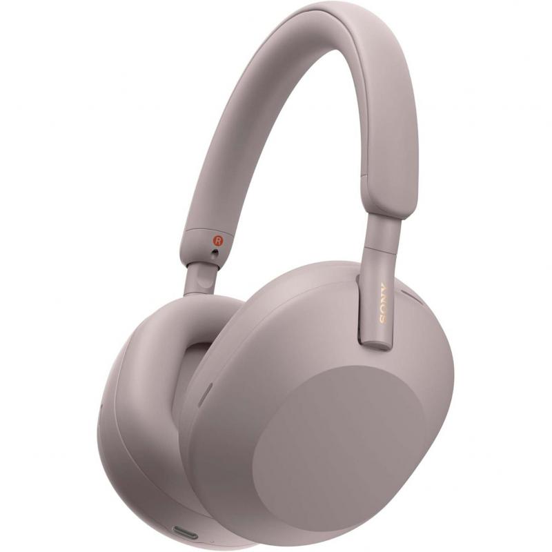 Sony WH-1000XM5 Mark 5 Over-Ear Headphones, Active Noise Cancelling, Bluetooth, USB (Charging), Built-in Microphone, Pink