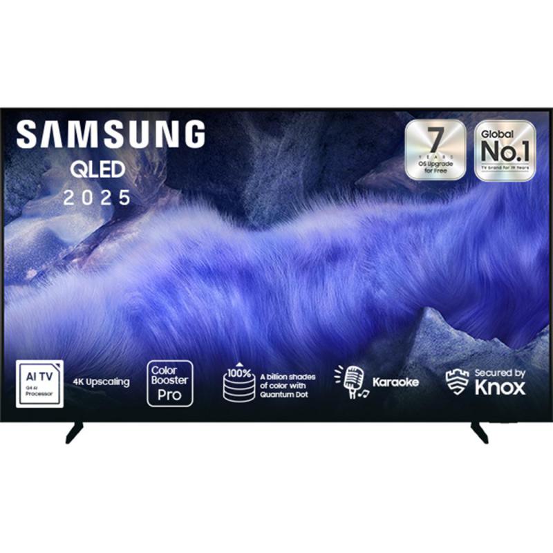 Samsung 65" Smart TV, 4K QLED, 50 Hz, Black, QEF1