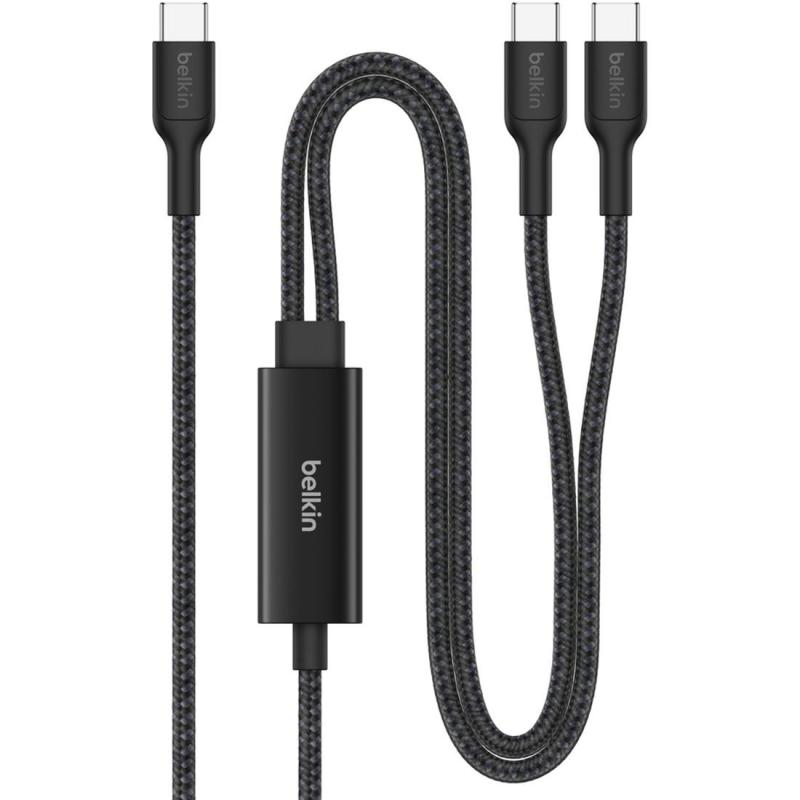 Belkin BoostCharge Pro USB-C to Dual USB-C Sync & Charge Cable, 1.50 m ( 4.92 ft ), Black