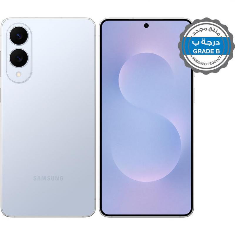 Renewed Grade B Samsung Galaxy S25 Edge, 512 GB, Titanium Icy Blue, 5G