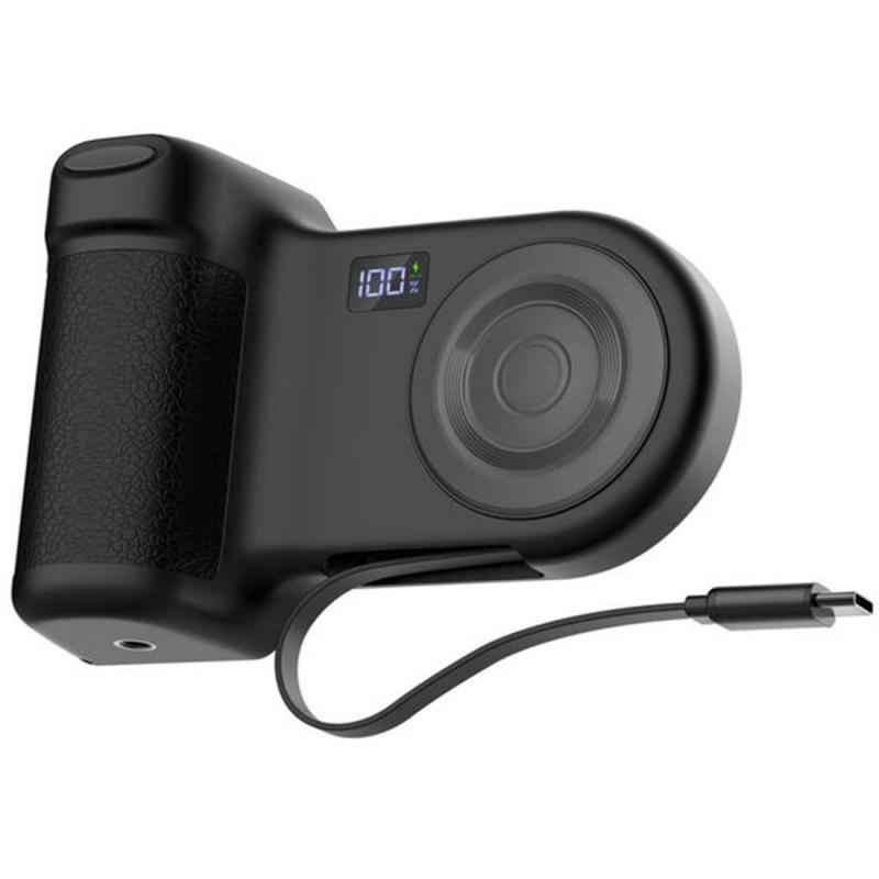 Belkin Stage PowerGrip Magnetic Charging Camera Grip with Power Bank, Fast Battery Charging, 9300 mAh, Single USB-C, Black