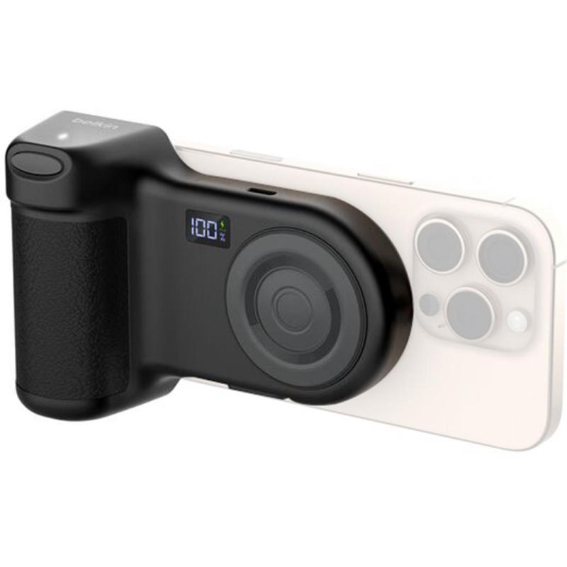 Belkin Stage PowerGrip Magnetic Charging Camera Grip with Power Bank, Fast Battery Charging, 9300 mAh, Single USB-C, Black — 3