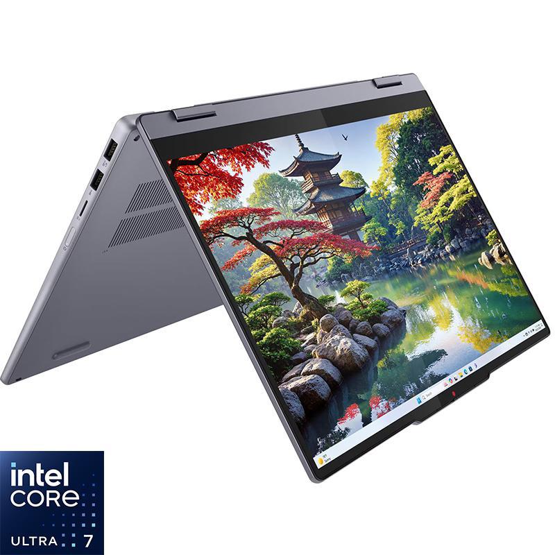 Lenovo IdeaPad 5 2-in-1 Laptop - Convertible, AI, 14", Intel Core Ultra 7, 16 GB RAM, 512 GB PCIe NVMe M.2 SSD, Windows 11 Home, Intel Graphics, Foldable