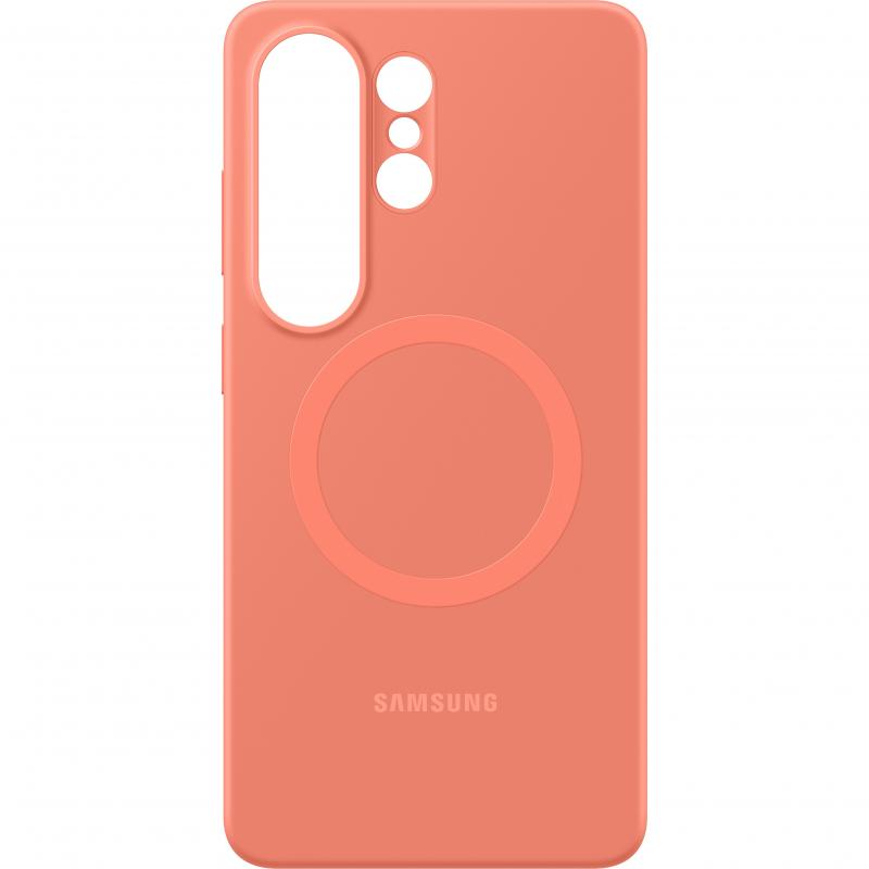 Samsung Silicone Magnet Back Cover Mobile Case with MagSafe, for Samsung Galaxy S26 Ultra, Orange