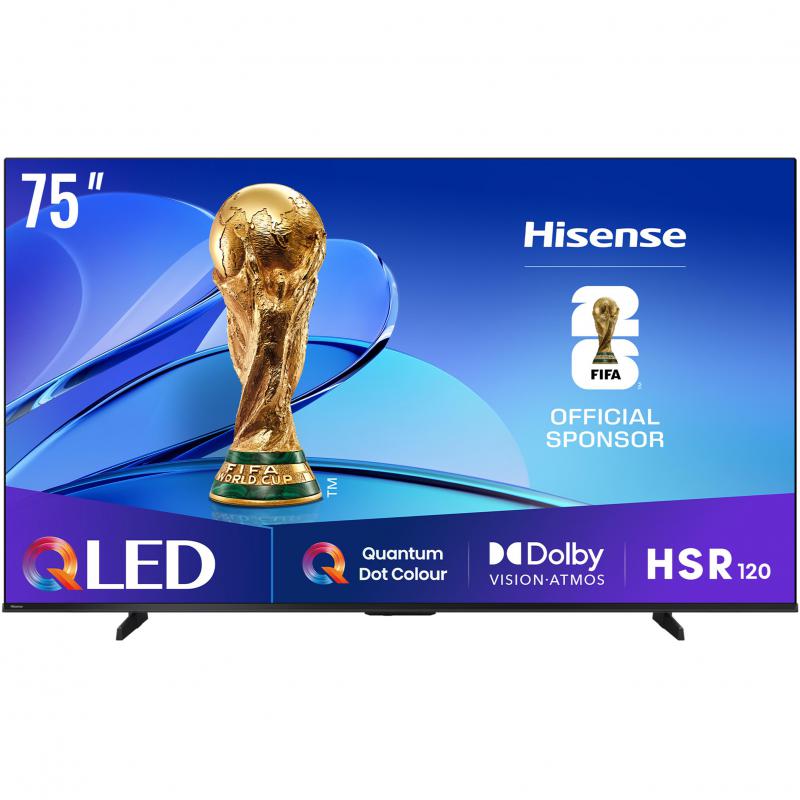 Hisense 75" Smart TV, 4K OLED, 60 Hz, Black, E7Q