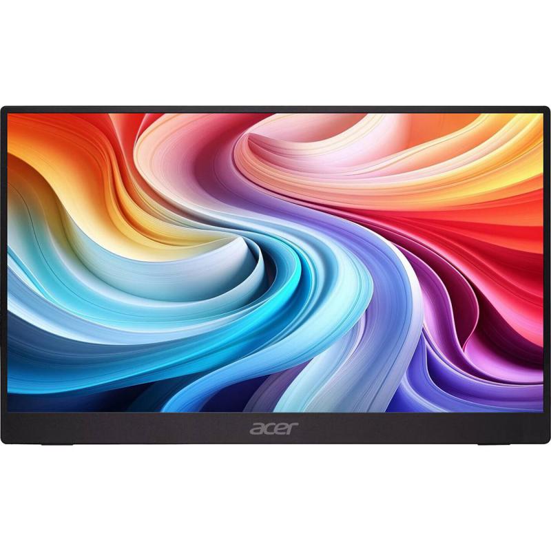 Acer PM161QB1 15.6" Portable Monitor, FHD (Full HD), 60 Hz, 4ms (GtG), Built-in Dual Speaker (2 X 1W), Black