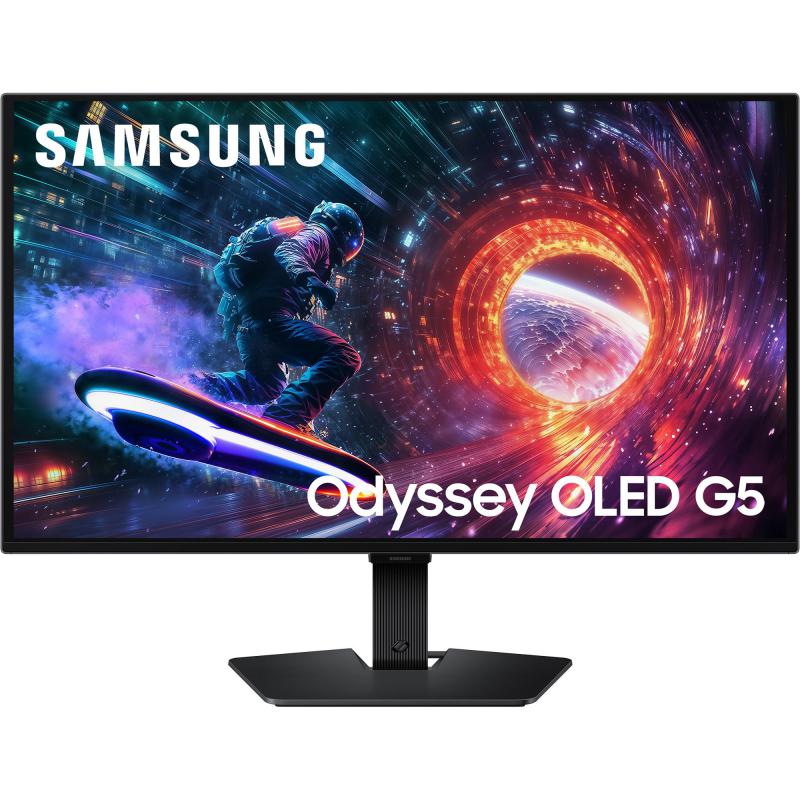 Samsung LS27FG502SMXUE 27" Gaming Monitor, OLED, QHD (Quad HD), 144 Hz (HDMI), 180 Hz (DP), 0.03ms (GtG), Black
