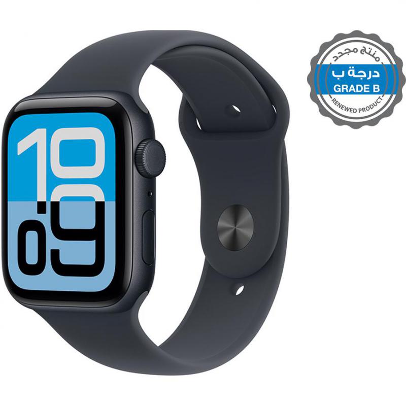 Renewed Grade B Apple Watch SE 3 40, Smartwatch, GPS + Cellular, Black Aluminum Case, Sport Band, Small/Medium
