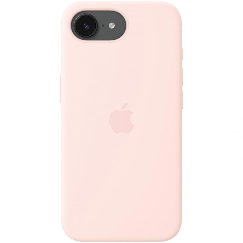 Silicone Back Cover Mobile Case with MagSafe, for iPhone 17e, Soft Pink