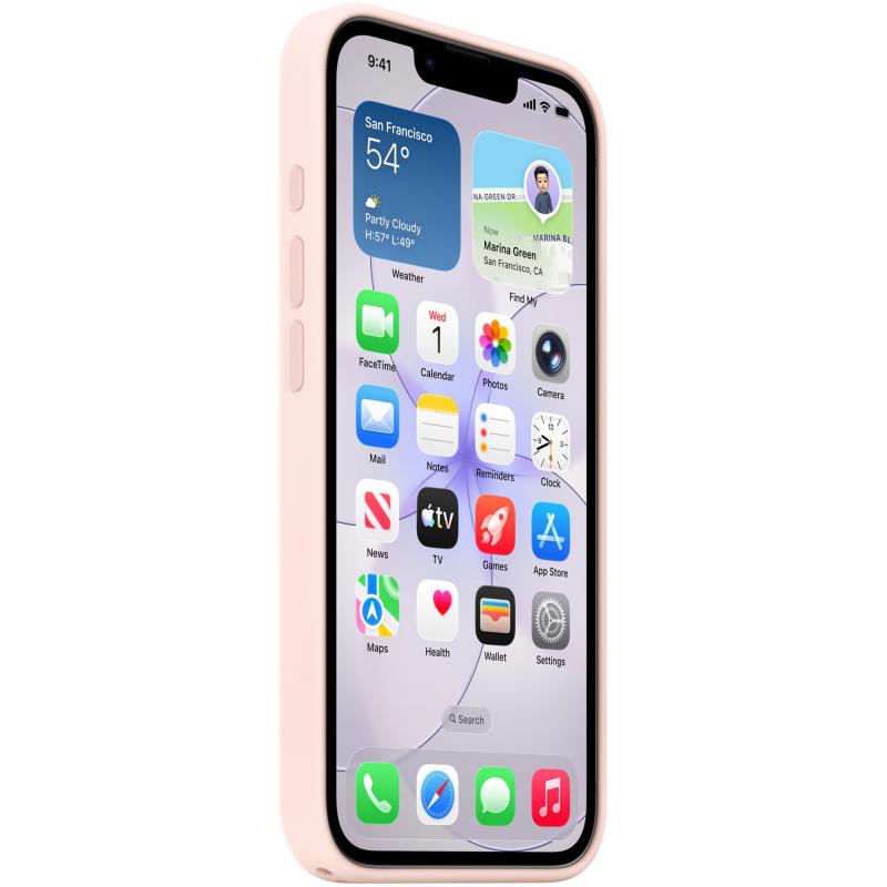 Apple Silicone Back Cover Mobile Case with MagSafe, for iPhone 17e, Soft Pink — 2